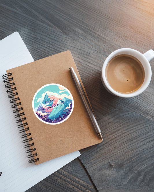 Hope Is a Spell – Calming Mountain Vinyl Sticker